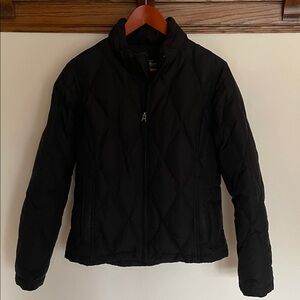 Down Jacket - black quilted women 550 fill